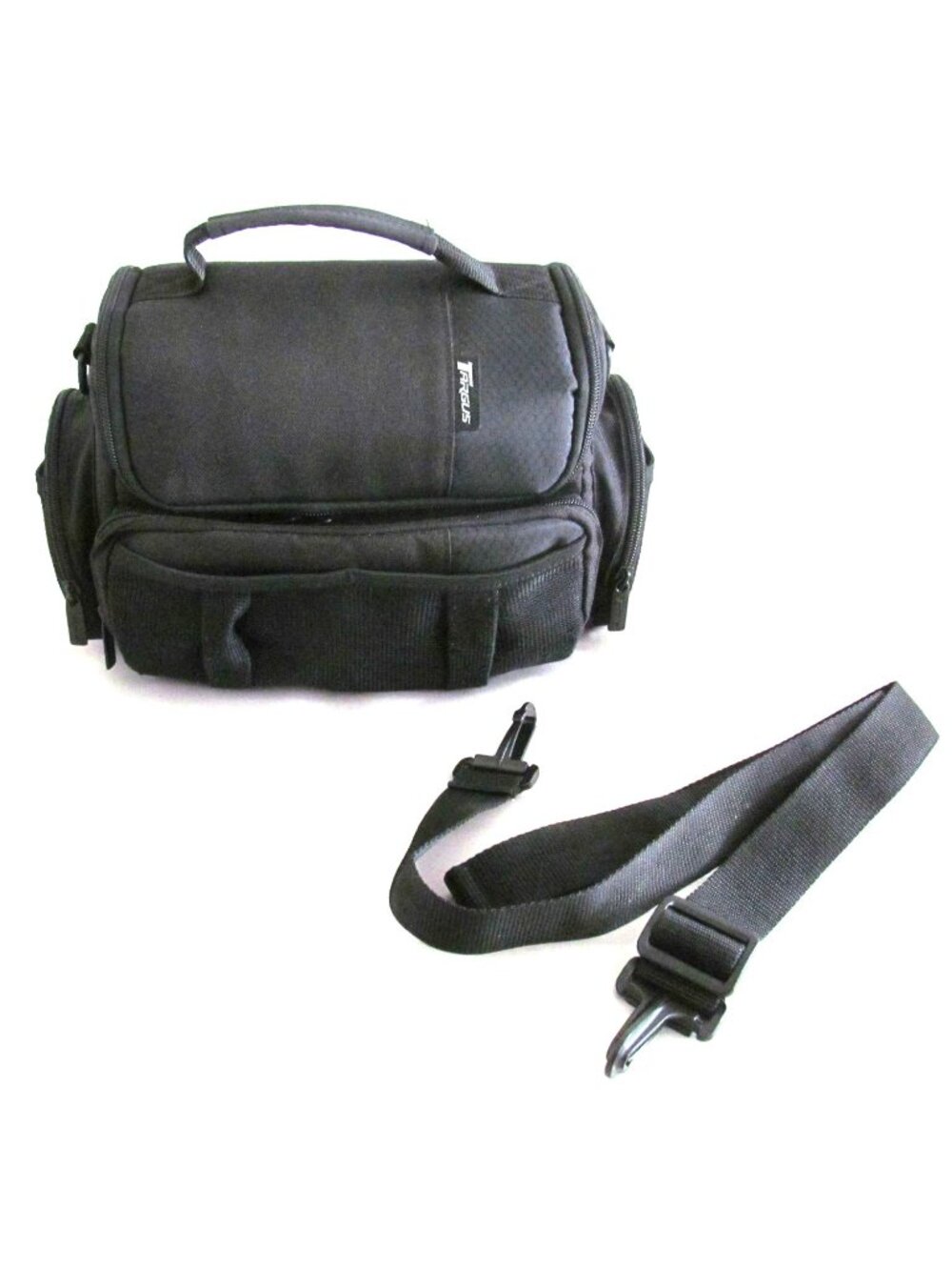 Targus Black Camera Bag with Adjustable Detachable Strap Multiple Compartments